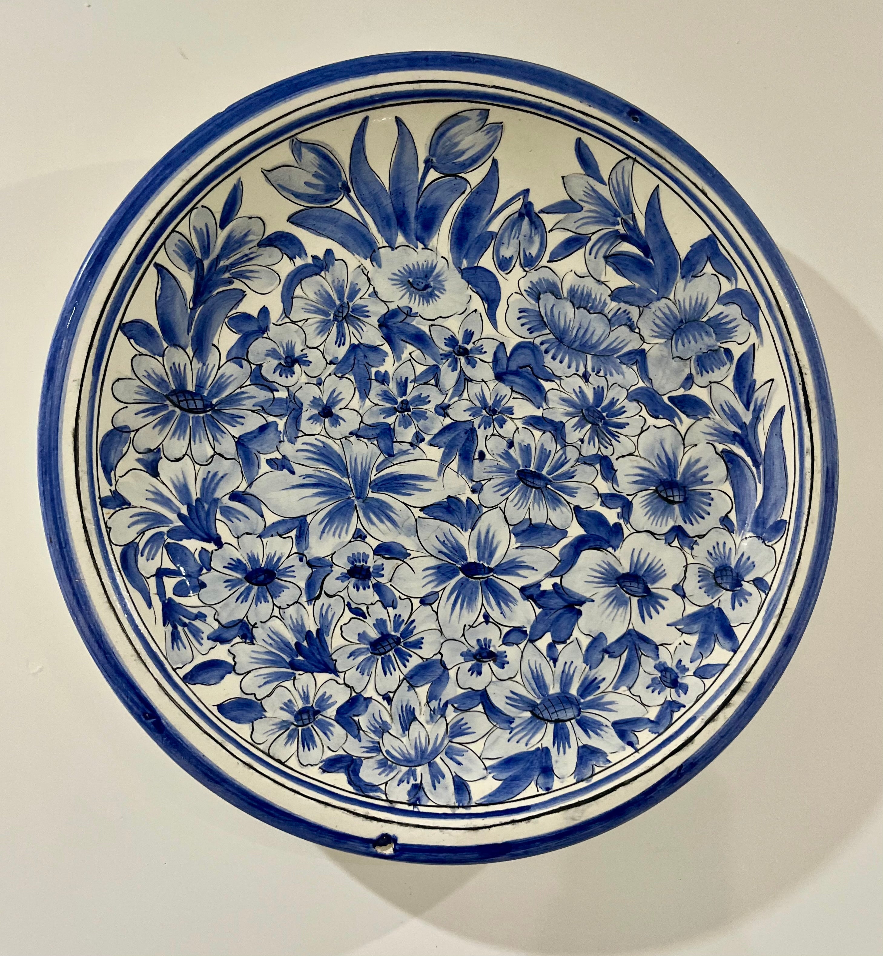 Assiette céramique, Mohamed BOUMEHDI, Diamètre 38cm