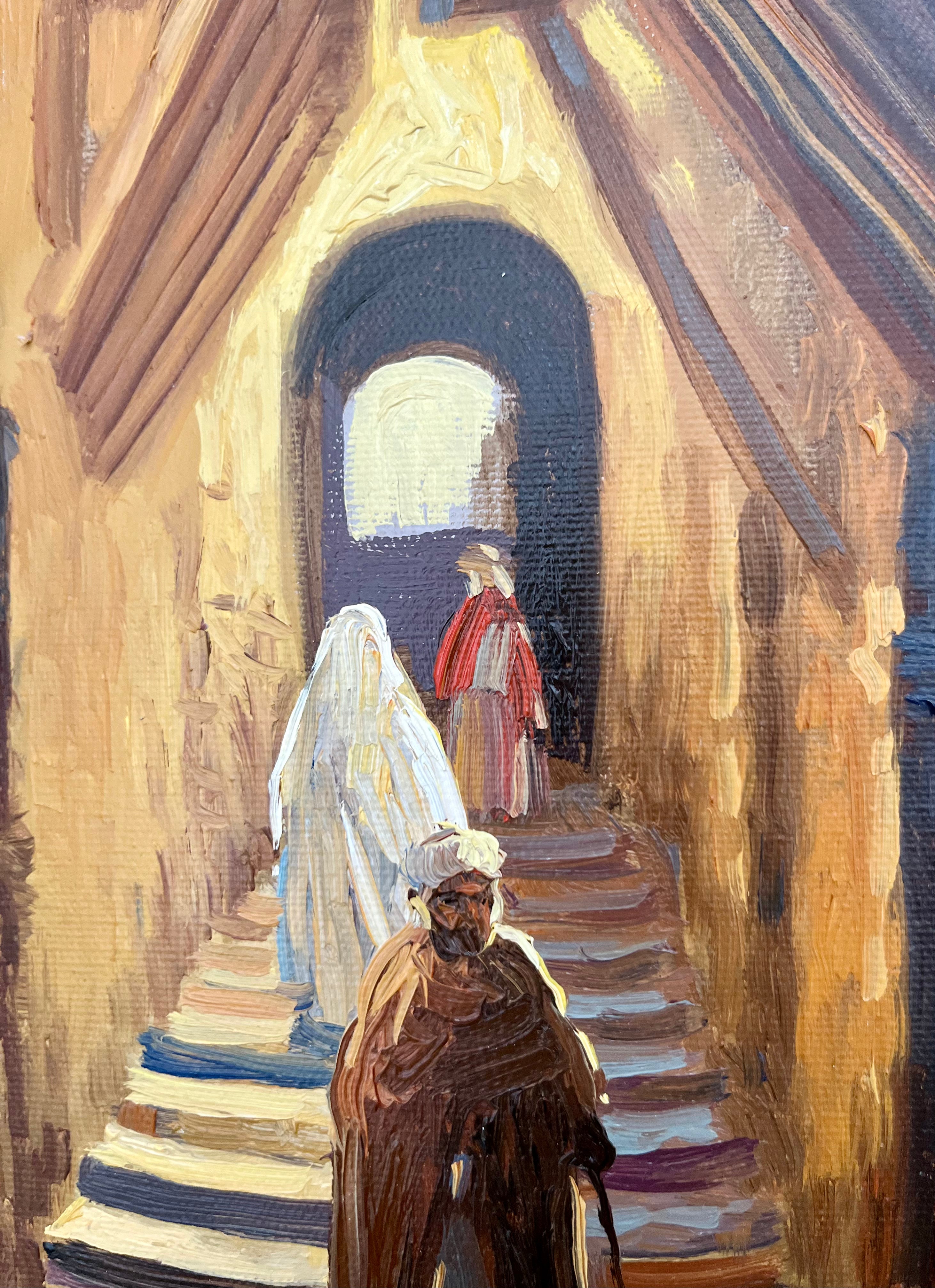 « RUELLE CASBAH D’ALGER » Mohamed SEHANINE, 40x60cm